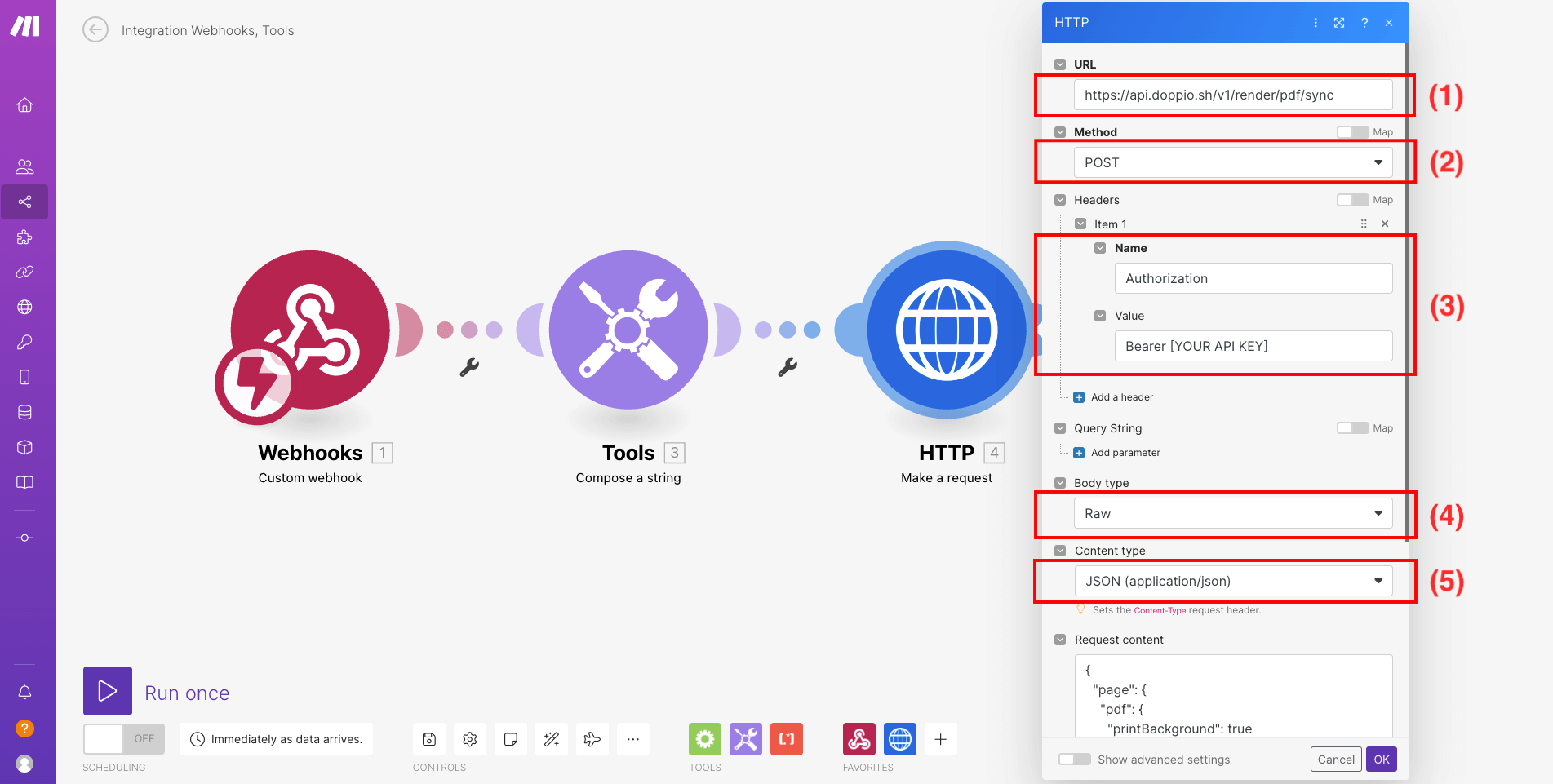 Fill the HTTP module